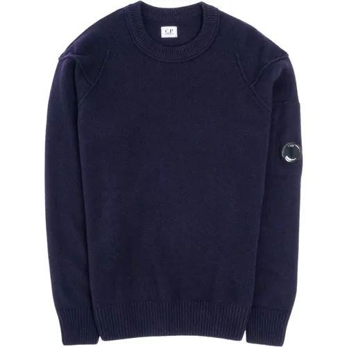 Eco Lambswool Crew Neck Strick , Herren, Größe: L - C.P. Company - Modalova