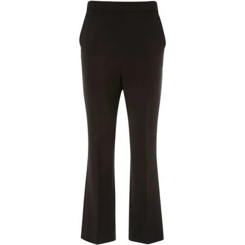 Schwarze Hose mit ausgestelltem Bein - Max Mara - Modalova