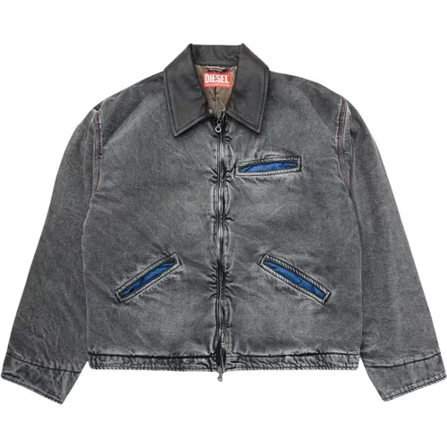 Schwarze Denimjacke J-Taylor Stil - Diesel - Modalova