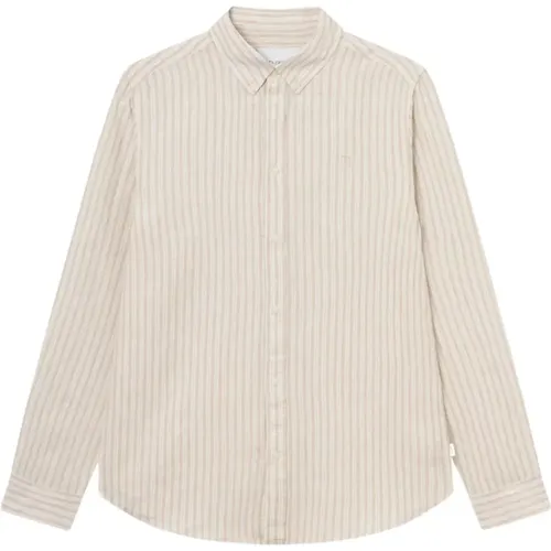 Linen Button Down Shirt , male, Sizes: L, XL, M - Les Deux - Modalova