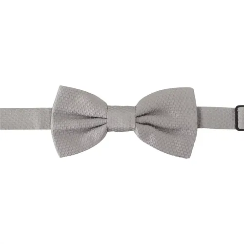 Elegant Silk Bow Tie , male, Sizes: ONE SIZE - Dolce & Gabbana - Modalova