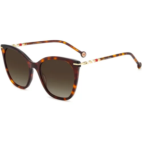 HER 0091/S Sunglasses,Schwarze/Graue Sonnenbrille HER 0091/S - Carolina Herrera - Modalova