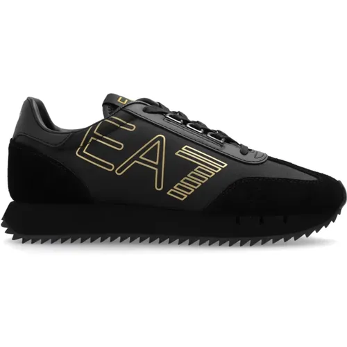 Sportschuhe mit Logo , Damen, Größe: 36 1/2 EU - Emporio Armani EA7 - Modalova