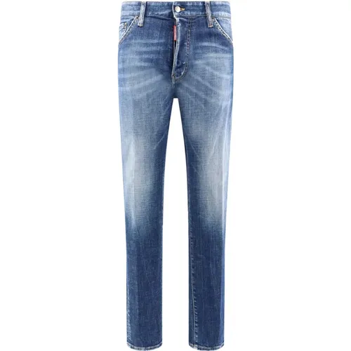 Cool Guy Cotton Jeans with Logo Patch , male, Sizes: S, L, M, XL, 2XL - Dsquared2 - Modalova