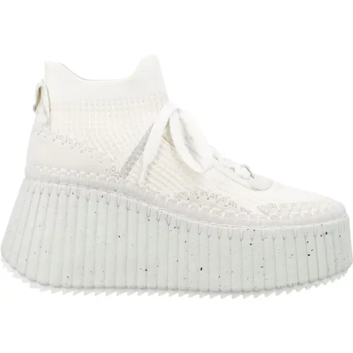 Wedge Sneaker Aw23 , female, Sizes: 4 UK, 3 UK, 7 UK, 6 UK - Chloé - Modalova