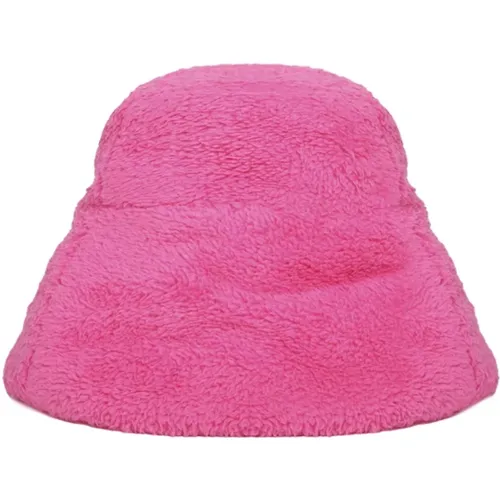 Fuchsia Polyester Hat with Narrow Brim , female, Sizes: M/L - Ruslan Baginskiy - Modalova