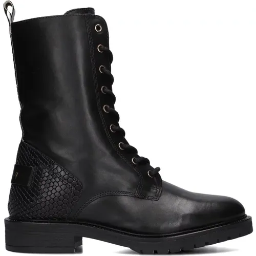 Stilvolle schwarze Schnürstiefel , Damen, Größe: 39 EU - Notre-v - Modalova