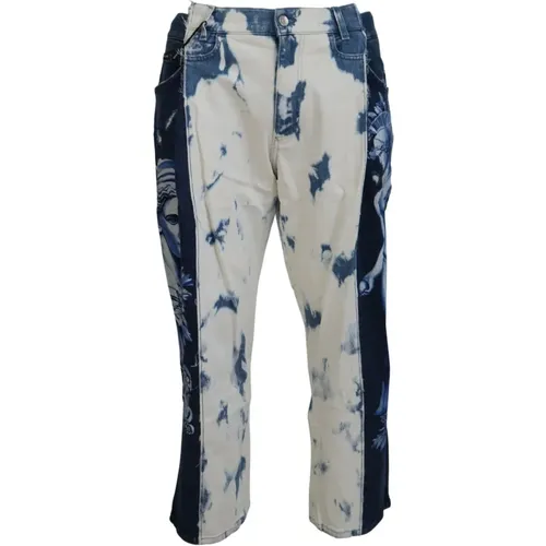 Blaue Ceasar Denim Baumwoll Loose Fit Jeans - Dolce & Gabbana - Modalova