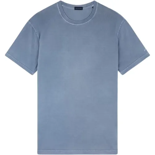 Baumwoll-Jersey T-Shirt Avio Blau - PAUL & SHARK - Modalova