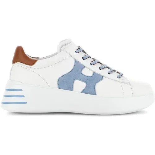 Weiße Rebel Low-Top Sneakers Frauen , Damen, Größe: 35 1/2 EU - Hogan - Modalova