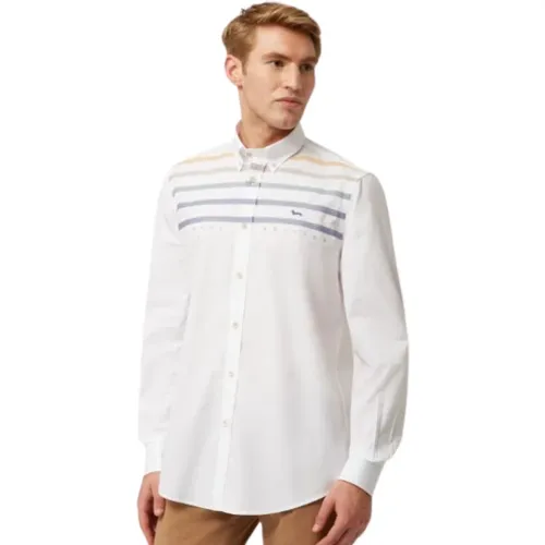 Logata Men Shirt with Straps , male, Sizes: 3XL - Harmont & Blaine - Modalova