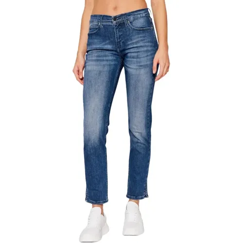 Slim Fit Dunkelblaue Jeans , Damen, Größe: W32 - Calvin Klein - Modalova