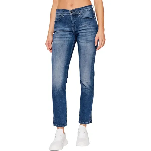 Slim Fit Dunkelblaue Jeans , Damen, Größe: W33 - Calvin Klein - Modalova