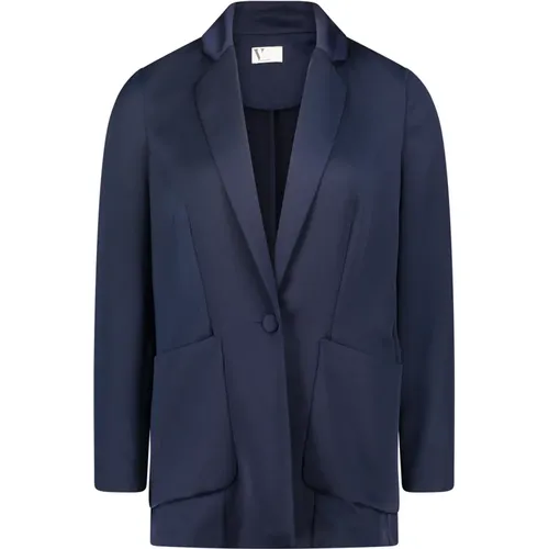 Klassische Blazer-Jacke mit Taschen , Damen, Größe: 2XL - Vera Mont - Modalova