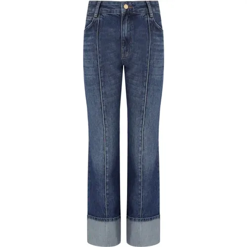 Blaue Flare Jeans mit Hoher Taille , Damen, Größe: W29 - Essentiel Antwerp - Modalova