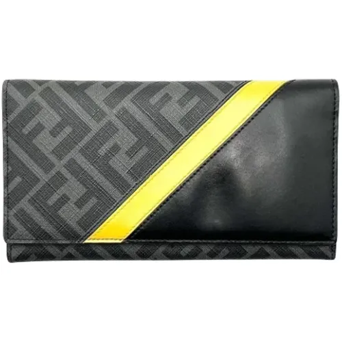 Pre-owned Leather wallets , male, Sizes: ONE SIZE - Fendi Vintage - Modalova