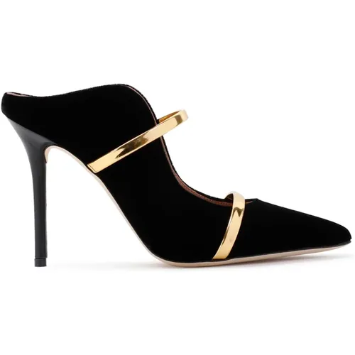 Schwarze Velvet Stiletto Pumps - Malone Souliers - Modalova