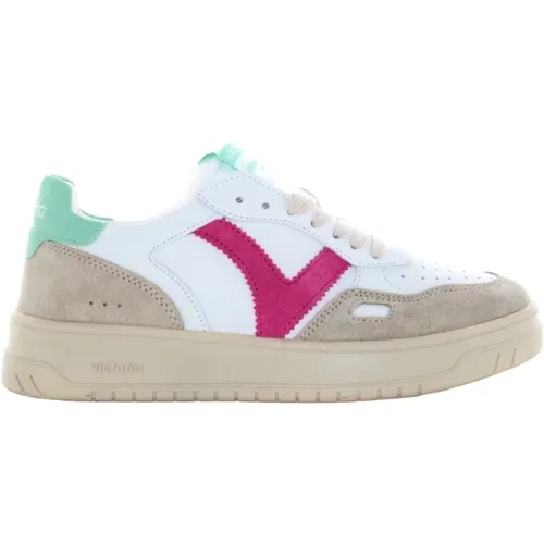 Sneakers in Weiß und Pink , Damen, Größe: 41 EU - Victoria - Modalova