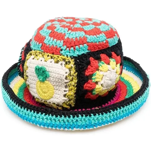 Handmade Multicolored Crochet Scarf , female, Sizes: ONE SIZE - Alanui - Modalova