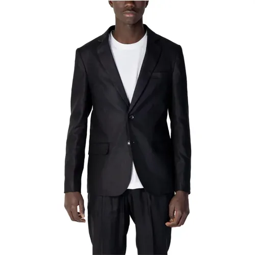 Schwarzer Blazer Knopfverschluss Revers - Antony Morato - Modalova