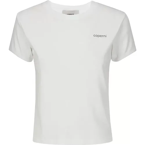 Logo Slim Fit T-Shirt , Damen, Größe: M - Coperni - Modalova