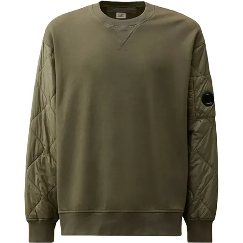 Gesteppter Rundhals-Sweatshirt - C.P. Company - Modalova