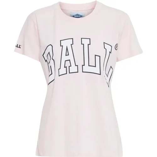 Damen T-Shirt Milkshake , Damen, Größe: M - Ball - Modalova