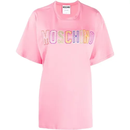 T-shirt , female, Sizes: S, XS - Moschino - Modalova