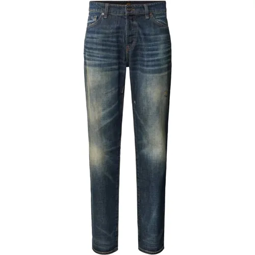 Blaue Denim Jeans für Herren , Herren, Größe: W33 - Hugo Boss - Modalova