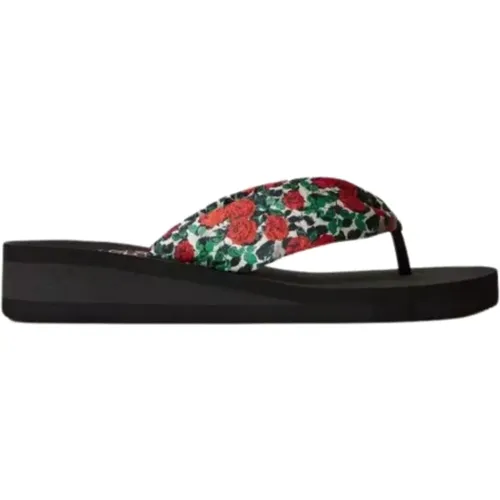 Plateau Flip Flops mit Bedruckten Riemen - Twinset - Modalova