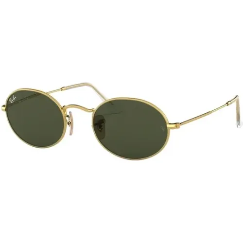Goldene Oval Sonnenbrille , unisex, Größe: 51 MM - Ray-Ban - Modalova