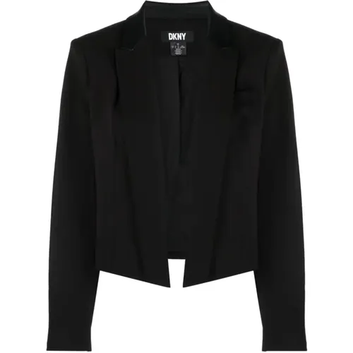 Schwarzer Cropped Casual Blazer - DKNY - Modalova