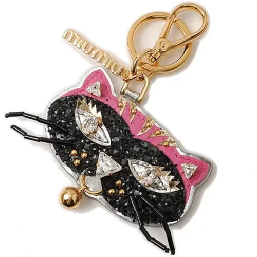 Pre-owned Metal key-holders , female, Sizes: ONE SIZE - Miu Miu Pre-owned - Modalova