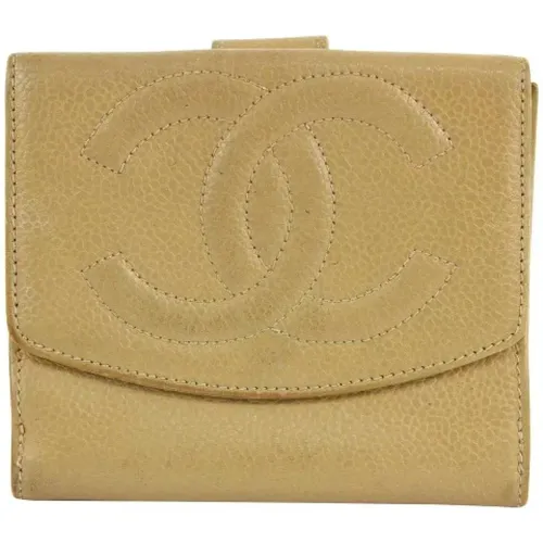 Vintage Leather Wallet , female, Sizes: ONE SIZE - Chanel Vintage - Modalova