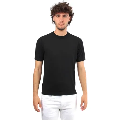 Schwarzes Rundhals-T-Shirt , Herren, Größe: 3XL - Bellwood - Modalova