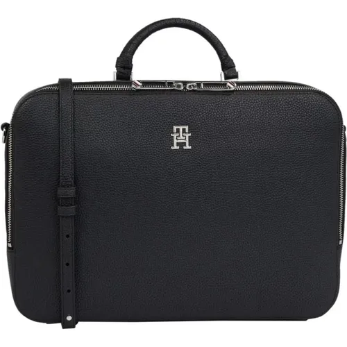 Emblem Laptop Bag , female, Sizes: ONE SIZE - Tommy Hilfiger - Modalova