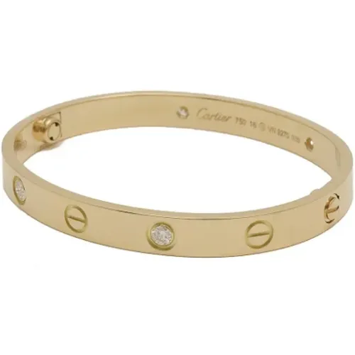 Pre-owned Gold bracelets , female, Sizes: ONE SIZE - Cartier Vintage - Modalova