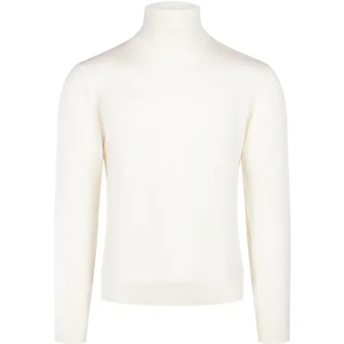 Cremefarbene Pullover für Männer , Herren, Größe: M - Barba - Modalova