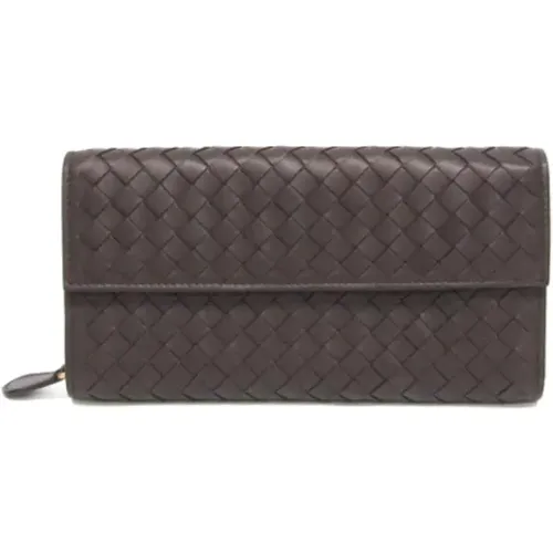 Pre-owned Leather wallets , female, Sizes: ONE SIZE - Bottega Veneta Vintage - Modalova