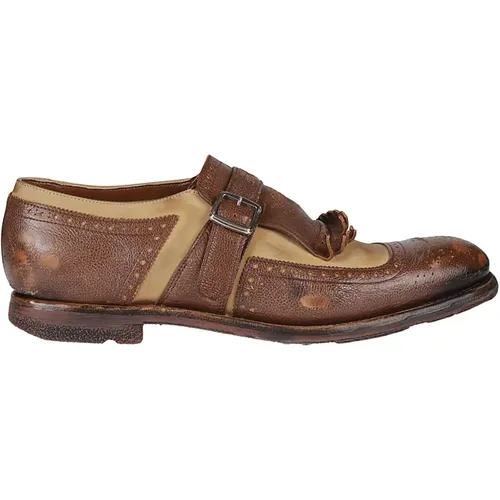 Stylish Walnut/Sand Business Shoes for Men , male, Sizes: 8 UK, 9 UK, 7 1/2 UK, 7 UK, 8 1/2 UK - Church's - Modalova