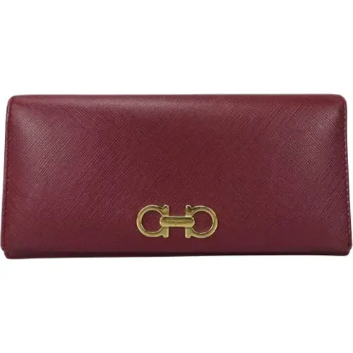 Pre-owned Leather wallets , female, Sizes: ONE SIZE - Salvatore Ferragamo Pre-owned - Modalova