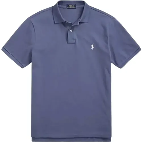 Baumwoll-Poloshirt Custom Slim fit , Herren, Größe: S - Ralph Lauren - Modalova