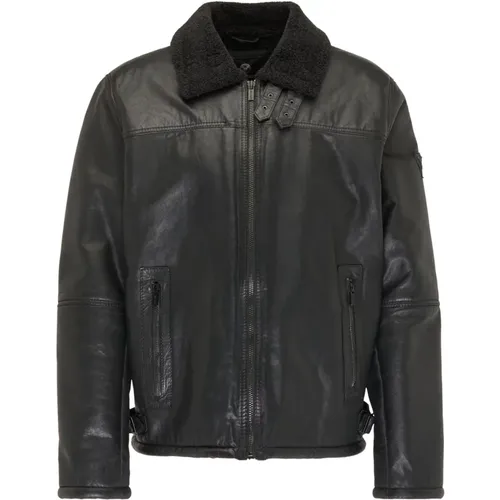 Long Leather Jacket with Soft Lining , male, Sizes: 2XL, XL - carlo colucci - Modalova