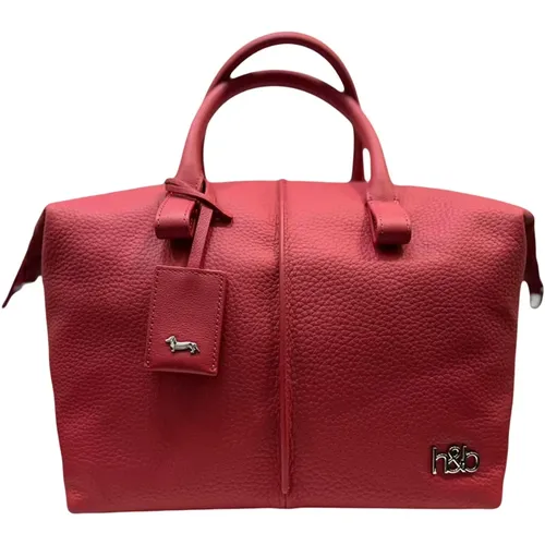 Leather Cross Body Bag , female, Sizes: ONE SIZE - Harmont & Blaine - Modalova