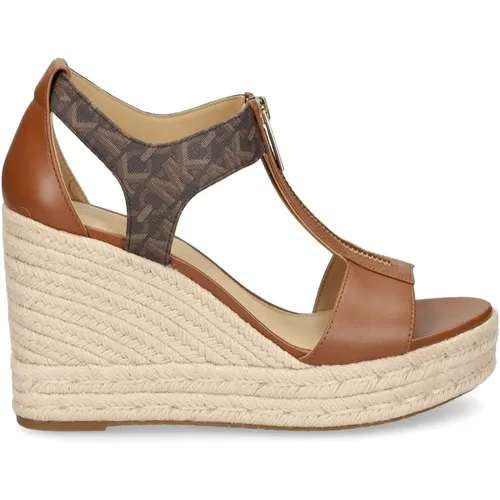 Leather Wedge Sandals , female, Sizes: 9 UK, 7 UK - Michael Kors - Modalova