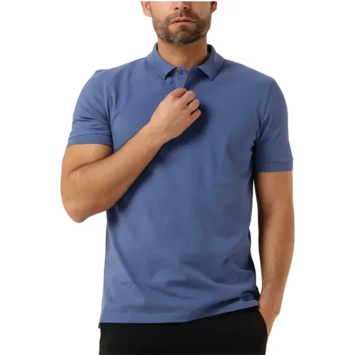 Herren Polo T-Shirts Pallas Blau , Herren, Größe: S - Hugo Boss - Modalova