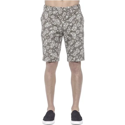 Herren Bermuda Shorts aus gemustertem Stoff , Herren, Größe: 2XL - PT Torino - Modalova