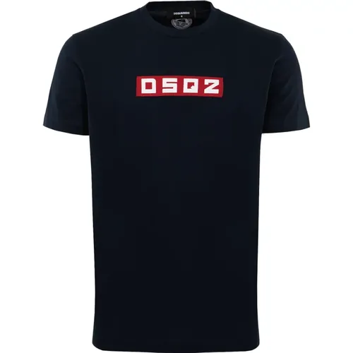 Logo Patch T-Shirt , male, Sizes: M, 2XL, L, XL - Dsquared2 - Modalova