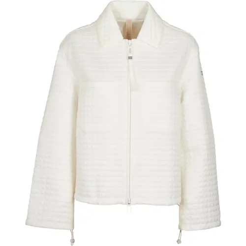 Cream Short Puffer Jacket , female, Sizes: XS, S, M - Duno - Modalova