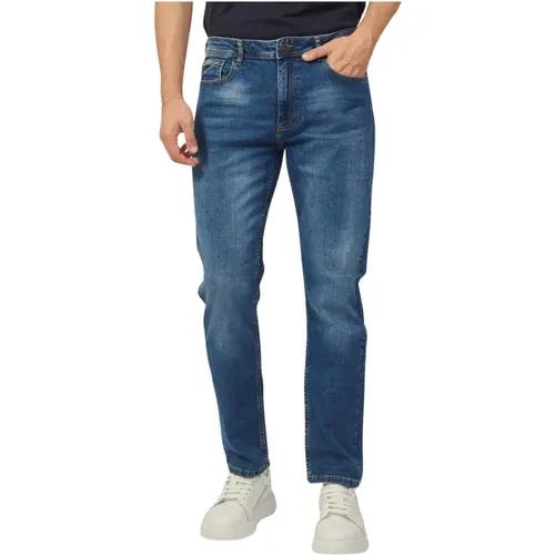 Slim Fit Cotton Jeans , male, Sizes: W32, W30, W36, W34, W31, W33 - YES ZEE - Modalova